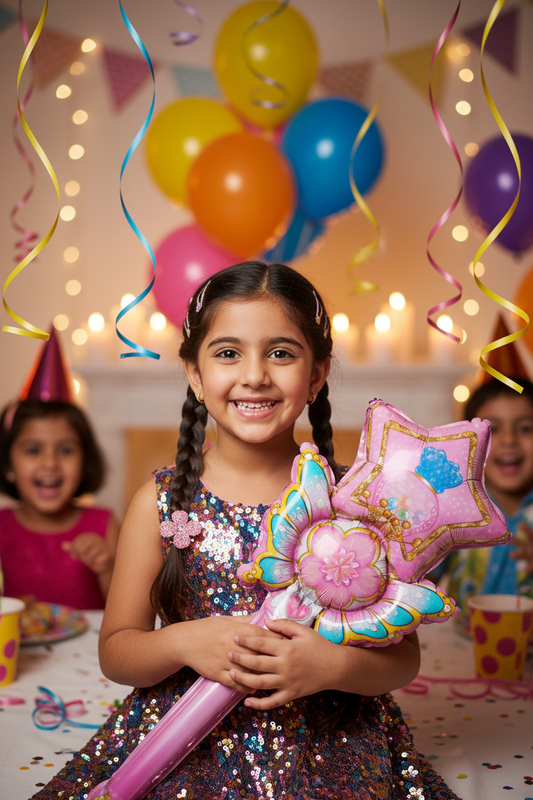 Princess Magic Wand Balloon - Party Lifestyle Shot